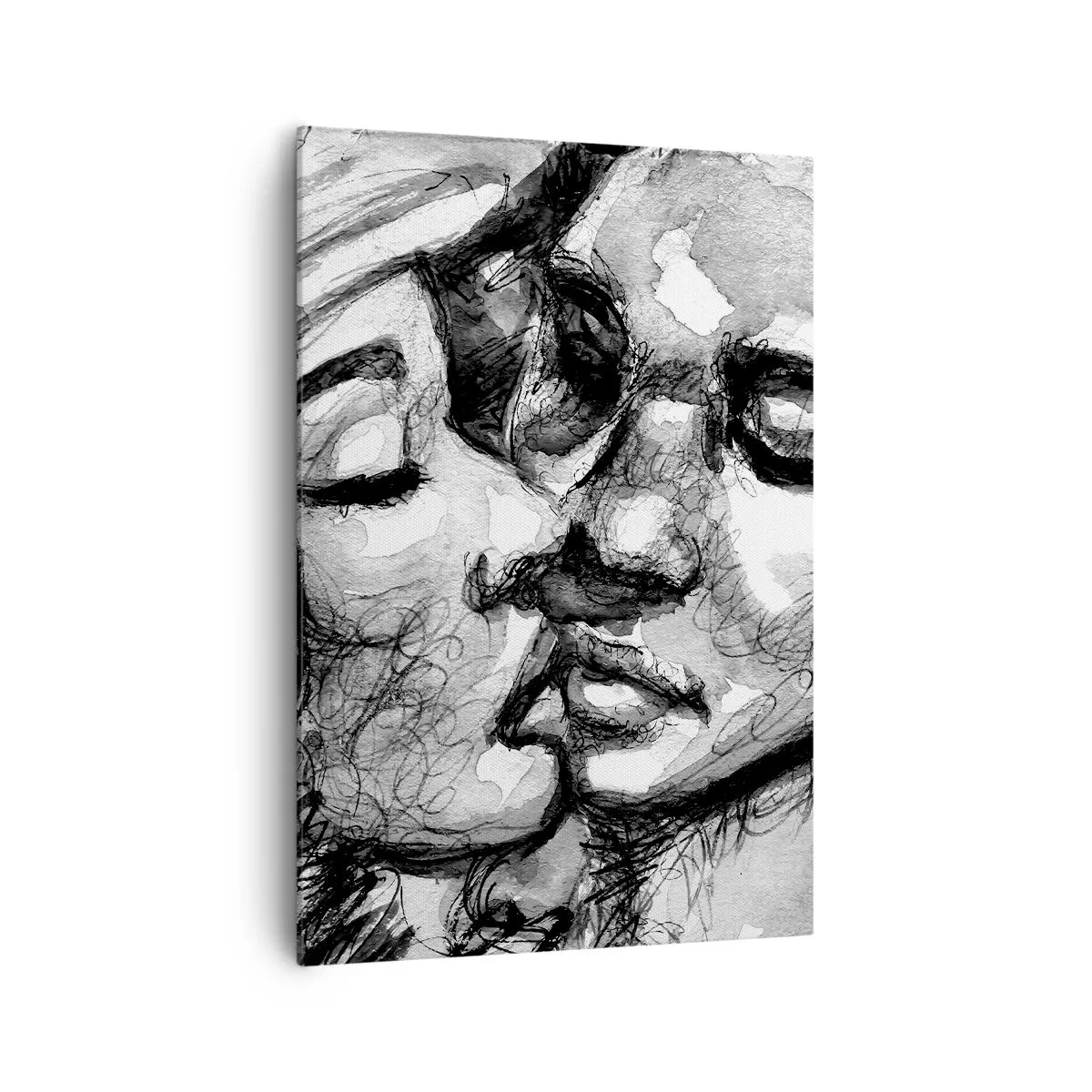 Quadro em tela - Um momento de ternura - 70x100 cm