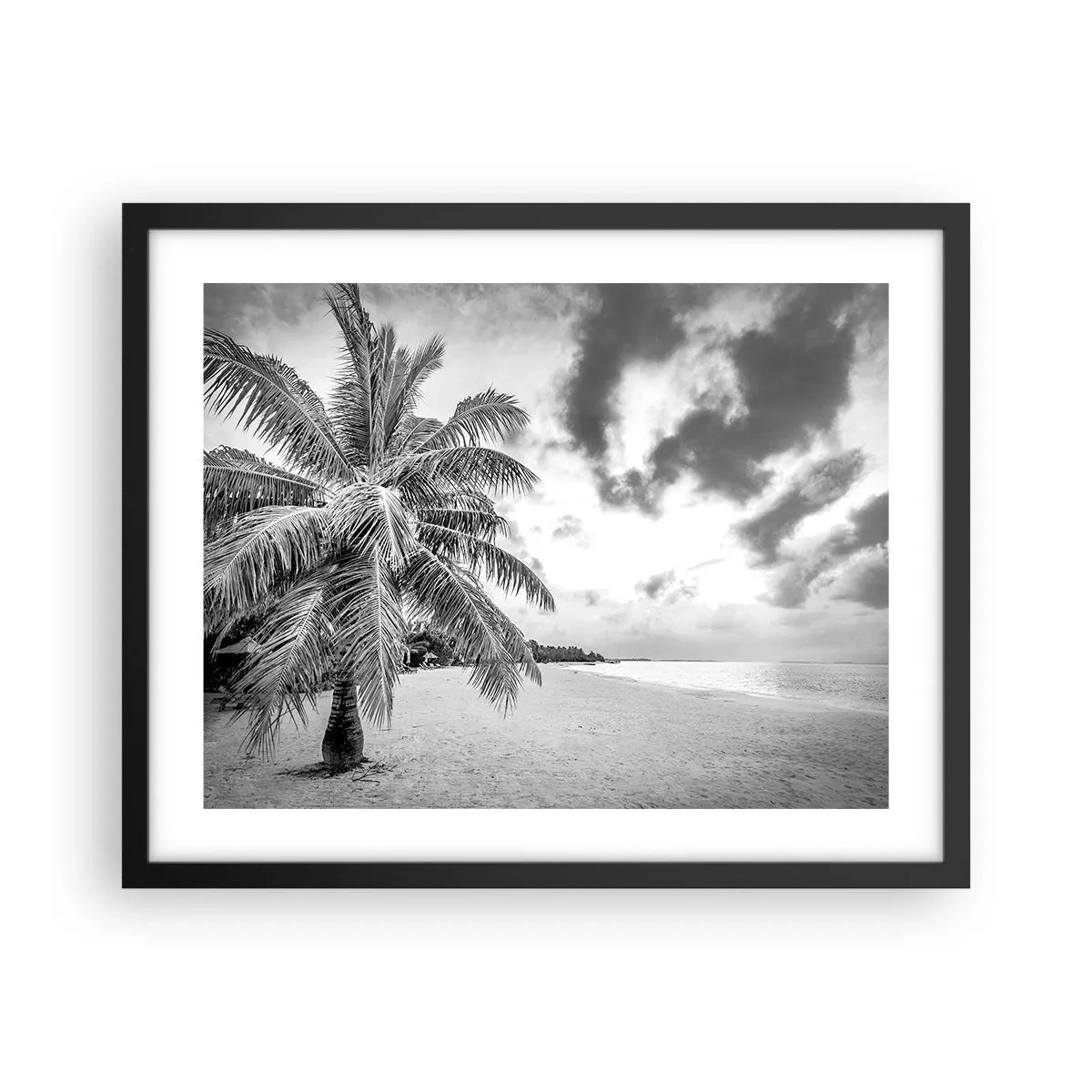 Pôster com moldura preta - Quando anseia por solidão... - 50x40 cm