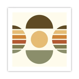 Pôster - Em tons terrosos - 50x50 cm