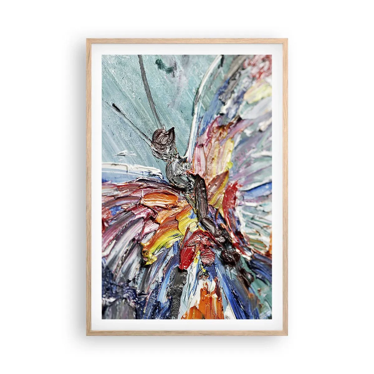 Pôster com moldura de carvalho claro - Pintado pela natureza - 61x91 cm