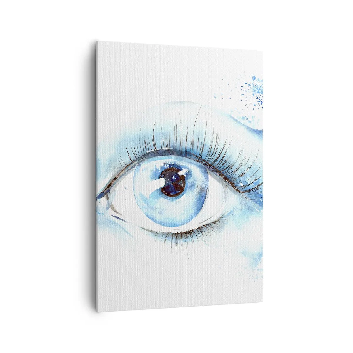 Quadro em tela - Mergulho no olhar azul - 70x100 cm