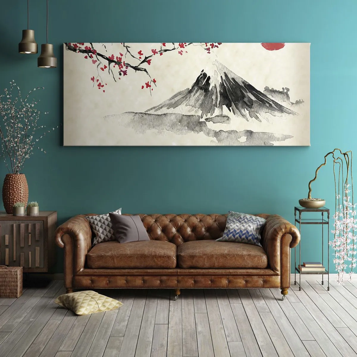 Quadro em tela - Ame o Japão - 120x50 cm