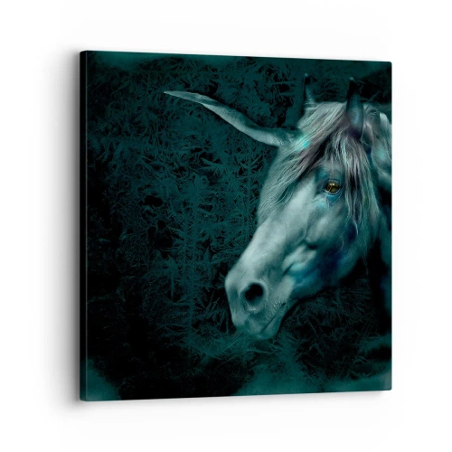 Quadro em tela - Na floresta de conto de fadas - 30x30 cm