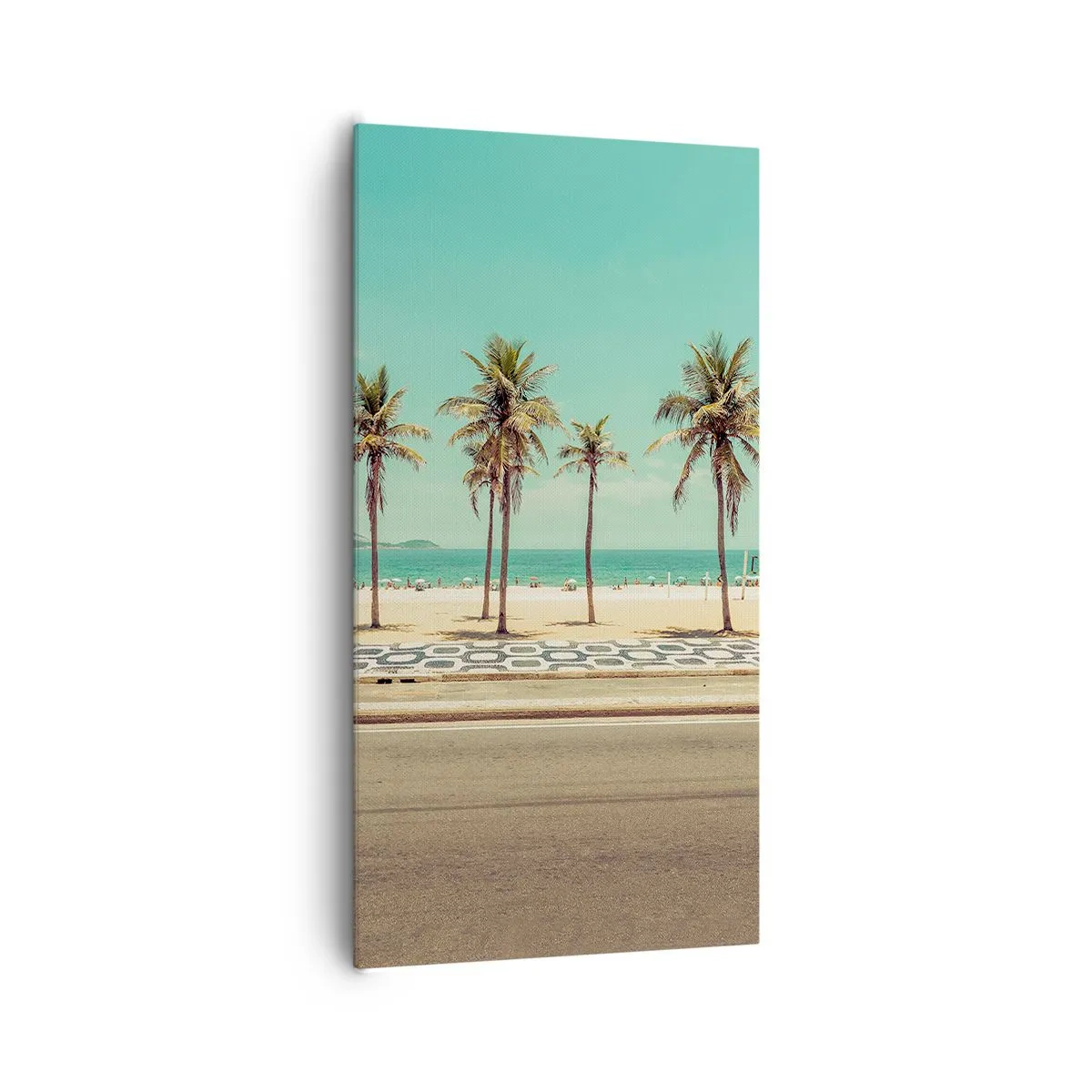 Quadro em tela - Em guarda da praia - 65x120 cm