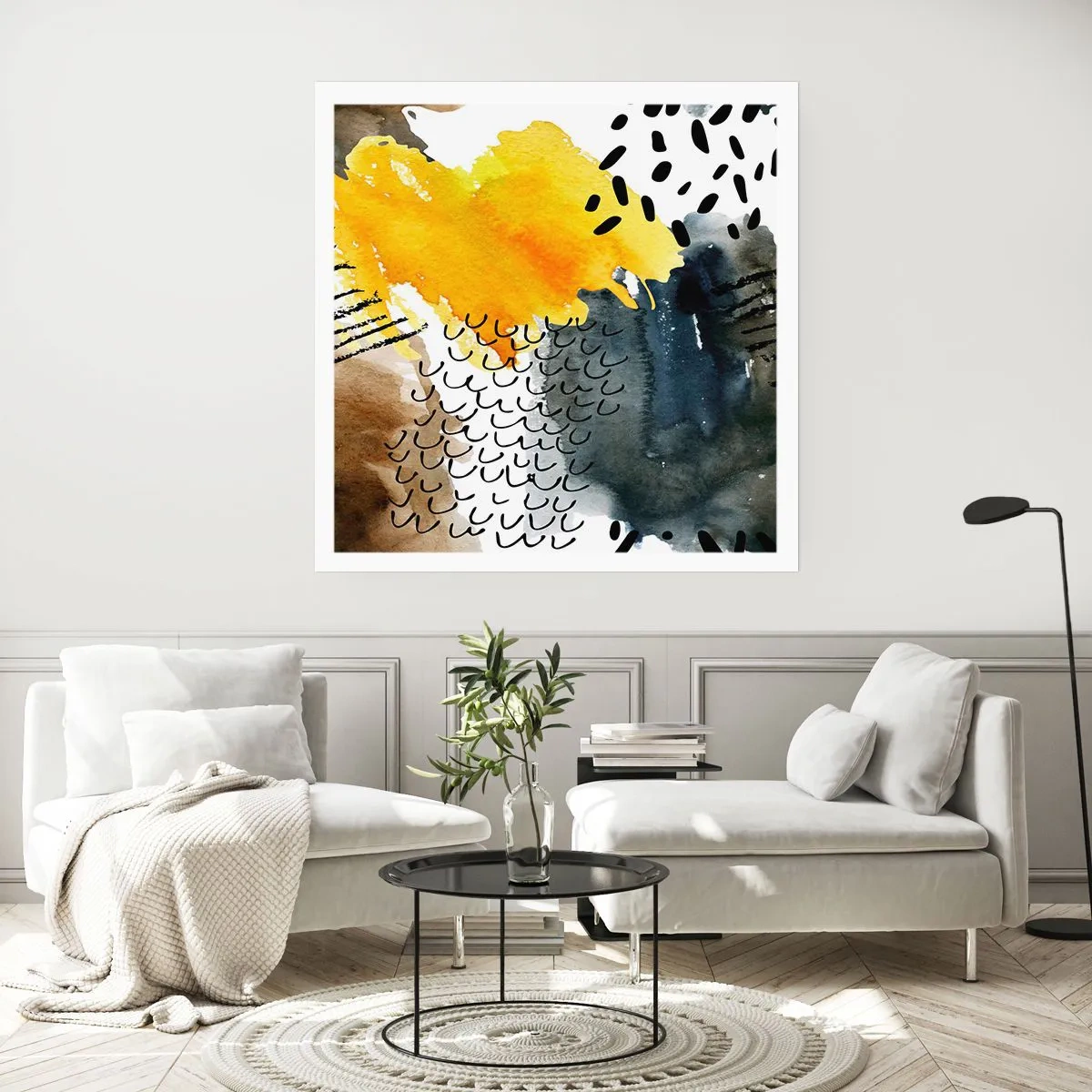 Pôster - Reunião dos elementos da natureza - 60x60 cm