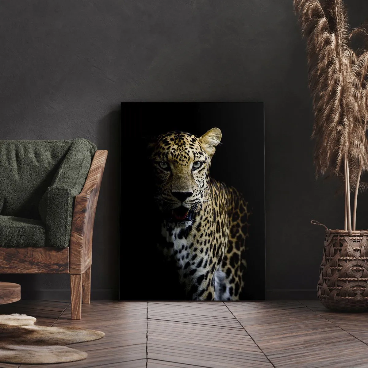 Quadro em tela - Beleza escura - 45x80 cm