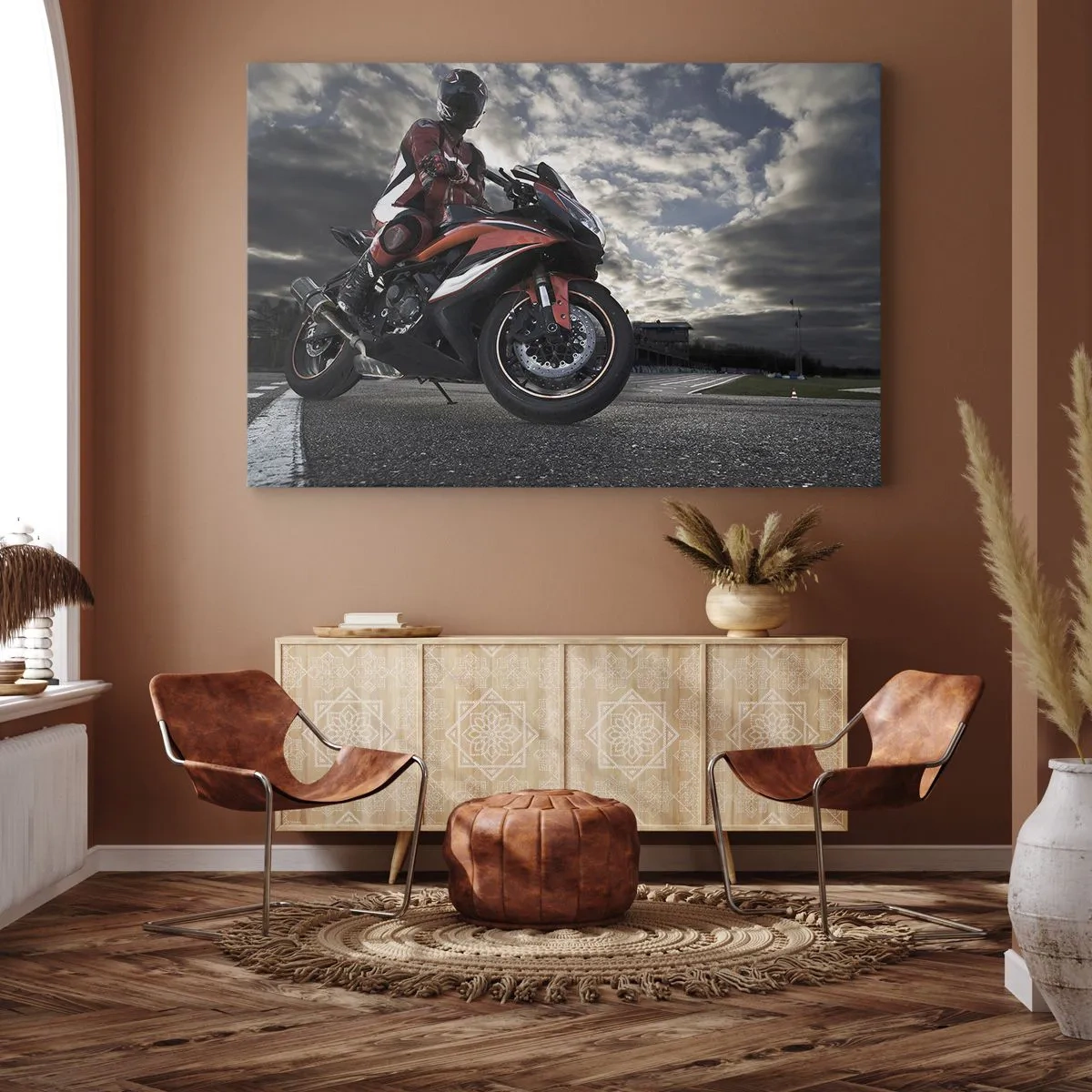 Quadro em tela - Cavaleiro das Trevas - 120x80 cm