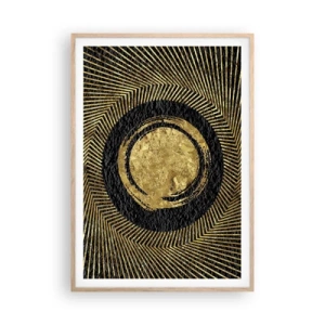 Pôster com moldura de carvalho claro - Composição glamourosa - 70x100 cm