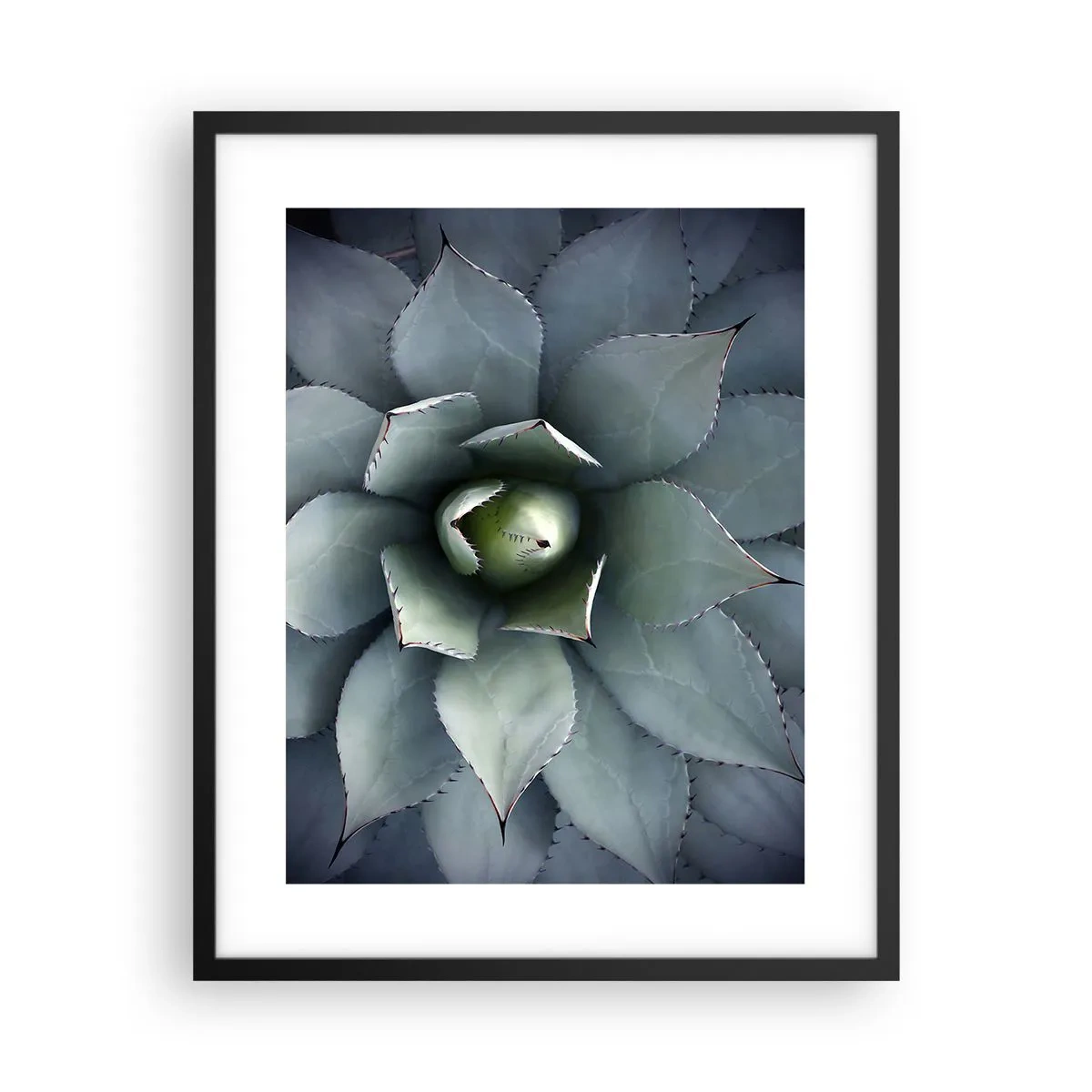 Pôster com moldura preta - Atrai e adverte - 40x50 cm