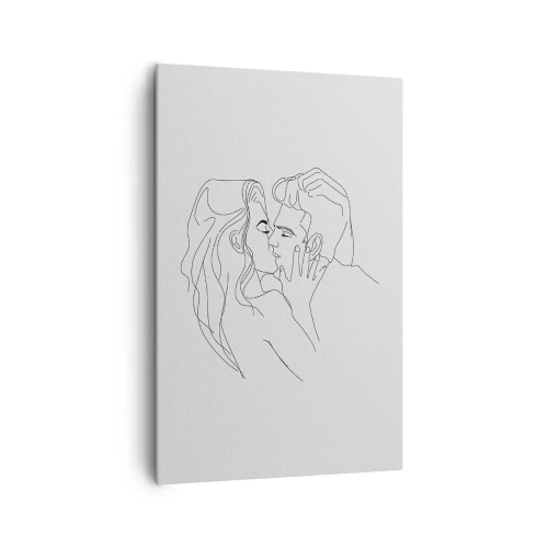 Quadro em tela - Com a mesma linha - 80x120 cm