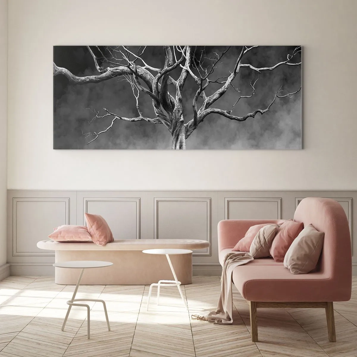 Quadro em vidro - Primitivo e sagrado - 100x40 cm