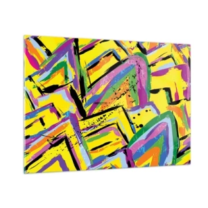 Quadro em vidro - Grito de alegria - 100x70 cm