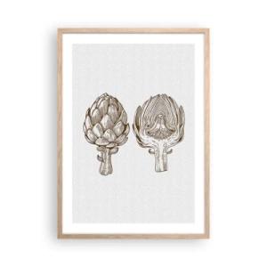Pôster com moldura de carvalho claro - Aula de anatomia - 50x70 cm