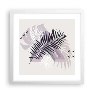Pôster em moldura branca - A sombra de uma sombra - 40x40 cm