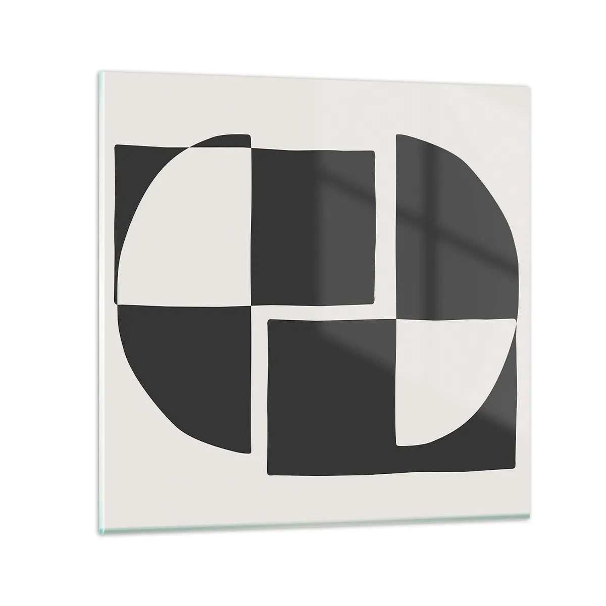 Quadro em vidro - Antítese – síntese - 70x70 cm