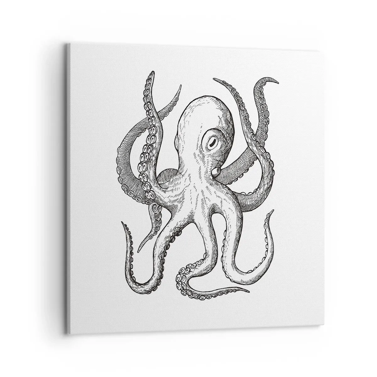 Quadro em tela - Dançando com as ondas - 50x50 cm