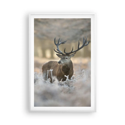 Pôster em moldura branca - Uma manhã fresca - 61x91 cm