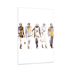 Quadro em vidro - Elegância elegante e casual sem esforço - 50x70 cm