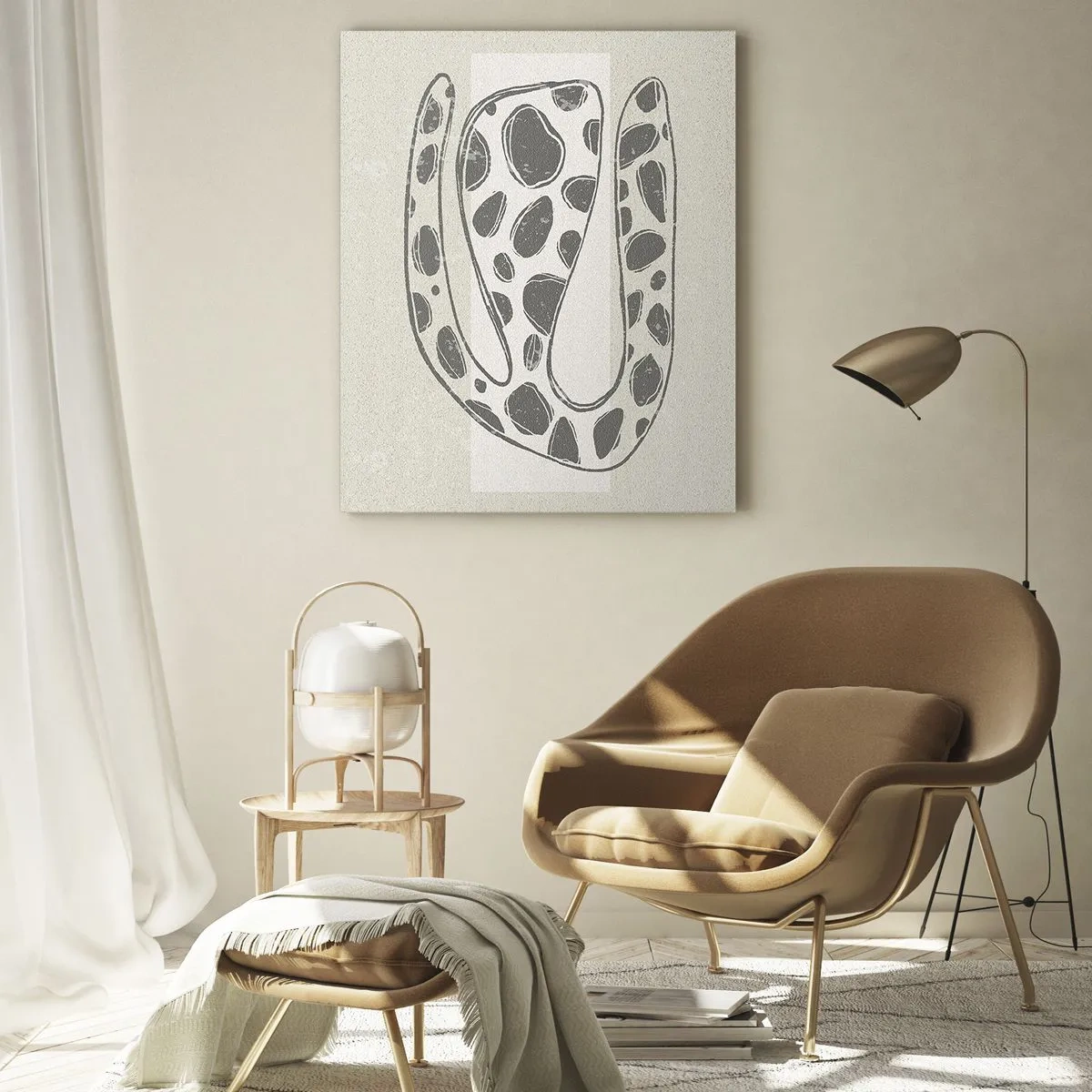 Quadro em vidro - Uma criatura estranha - 50x70 cm