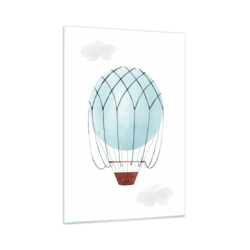 Quadro em vidro - Tudo nas nuvens - 70x100 cm