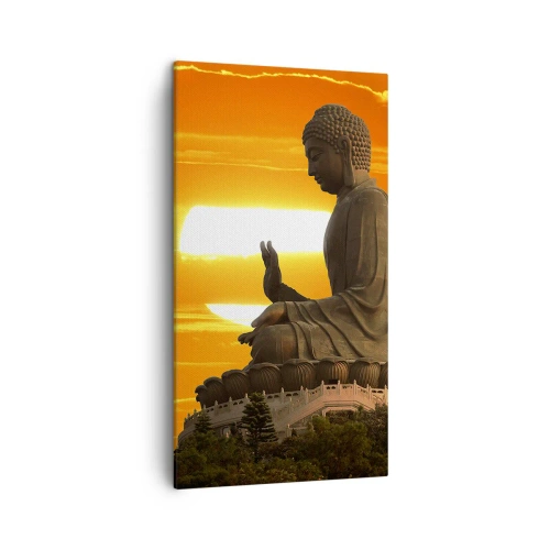 Quadro em tela - Sem medo do mundo - 45x80 cm
