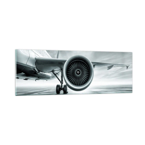 Quadro em vidro - Há poder! - 90x30 cm