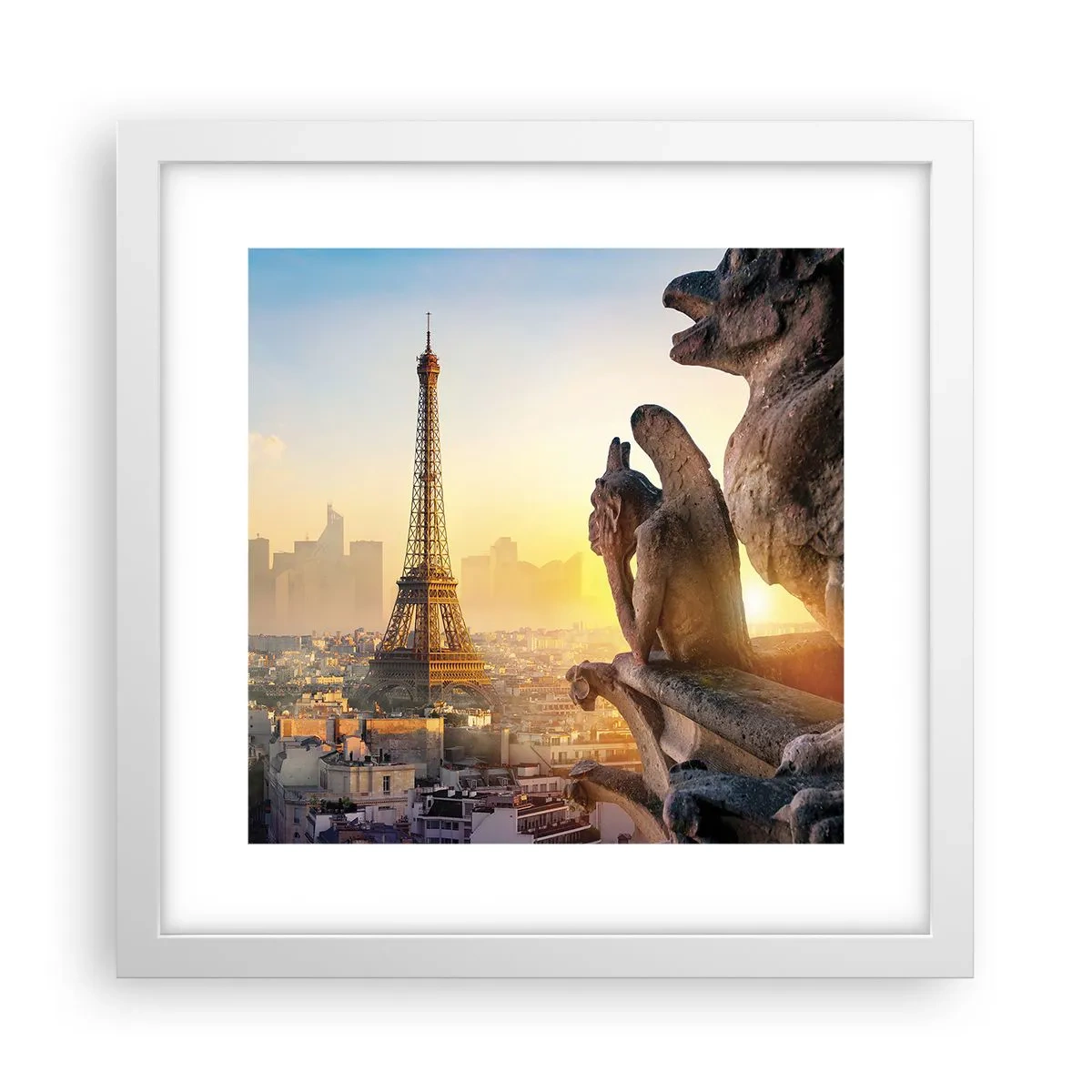 Pôster em moldura branca - Muita coisa mudou... - 30x30 cm