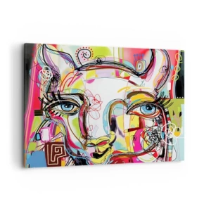 Quadro em tela - A riqueza da natureza do gato - 120x80 cm