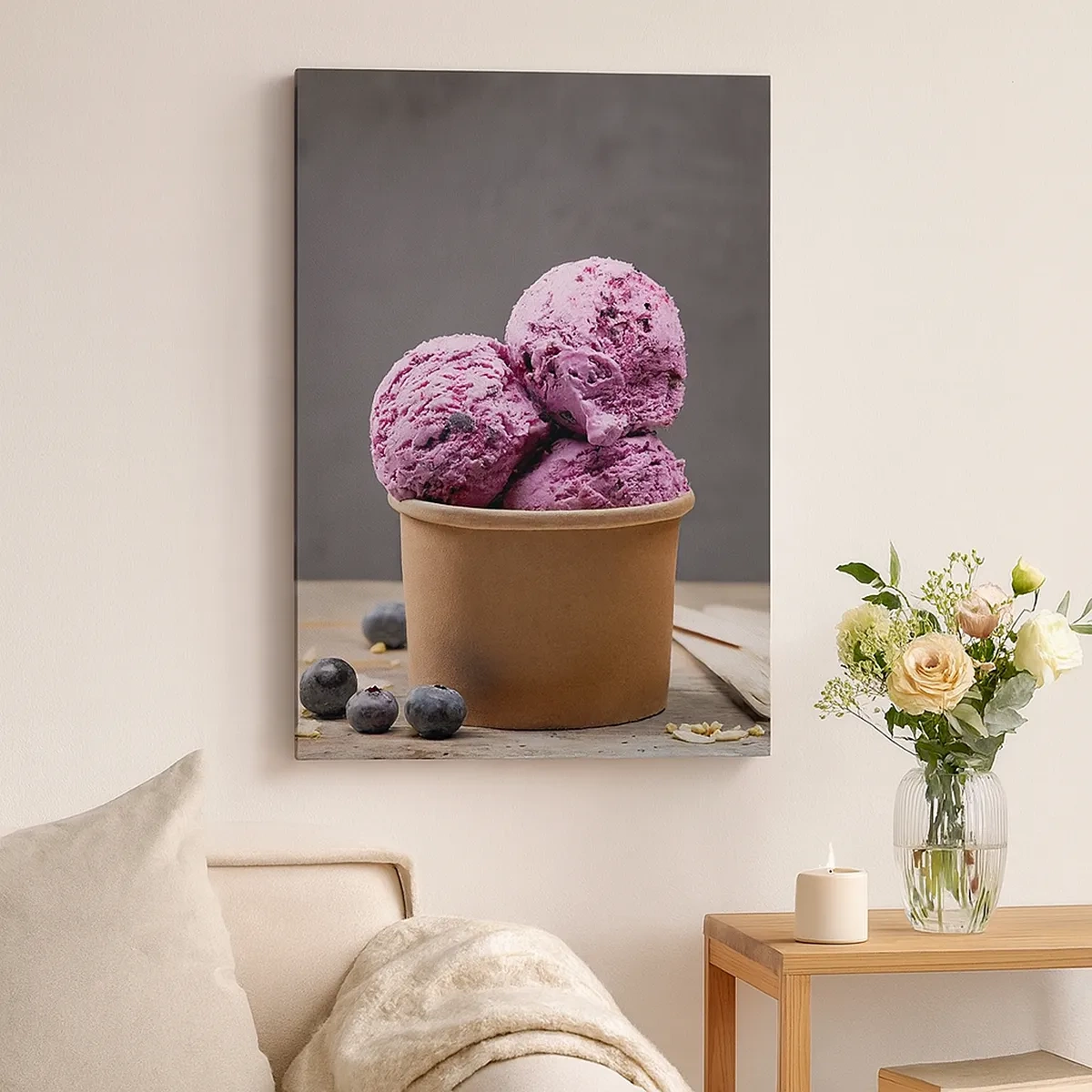 Quadro em tela - Doçura e frieza - 50x70 cm