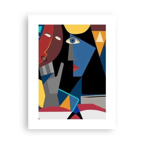 Pôster - Uma conversa entre cubistas - 30x40 cm