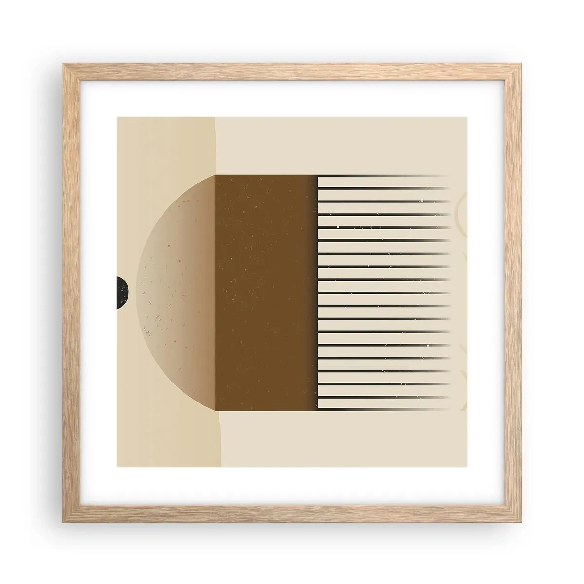 Pôster com moldura de carvalho claro - Diferentes estados - 40x40 cm