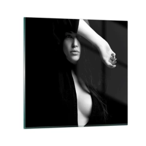 Quadro em vidro - Escola de sedução - 50x50 cm