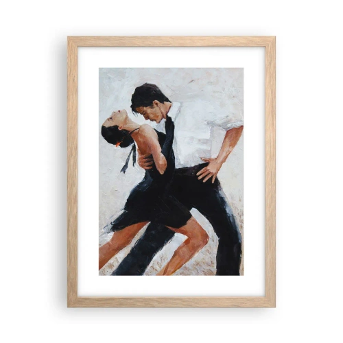 Pôster com moldura de carvalho claro - O tango dos meus sonhos  - 30x40 cm