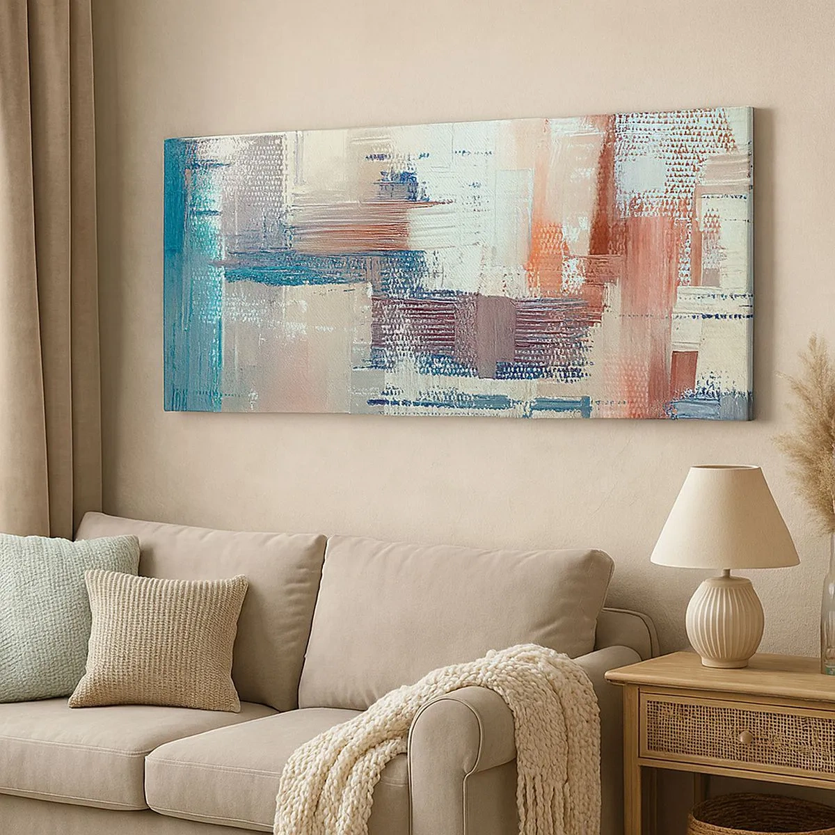 Quadro em tela - Alcance a luz - 100x40 cm