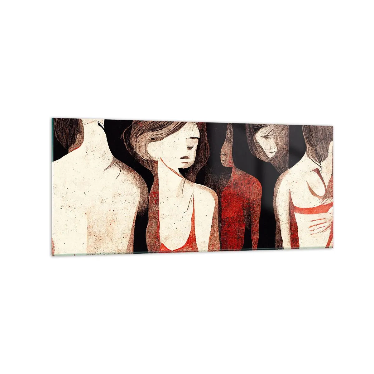 Quadro em vidro - Madonas das trevas - 120x50 cm