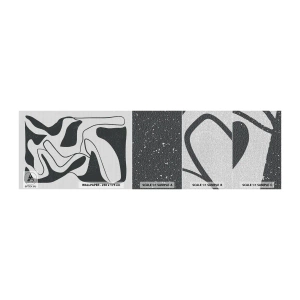 Amostra de papel de parede Premium Canvas - Labirinto abstrato divertido - Boho, Minimalismo, Pedaço - 100x30 cm