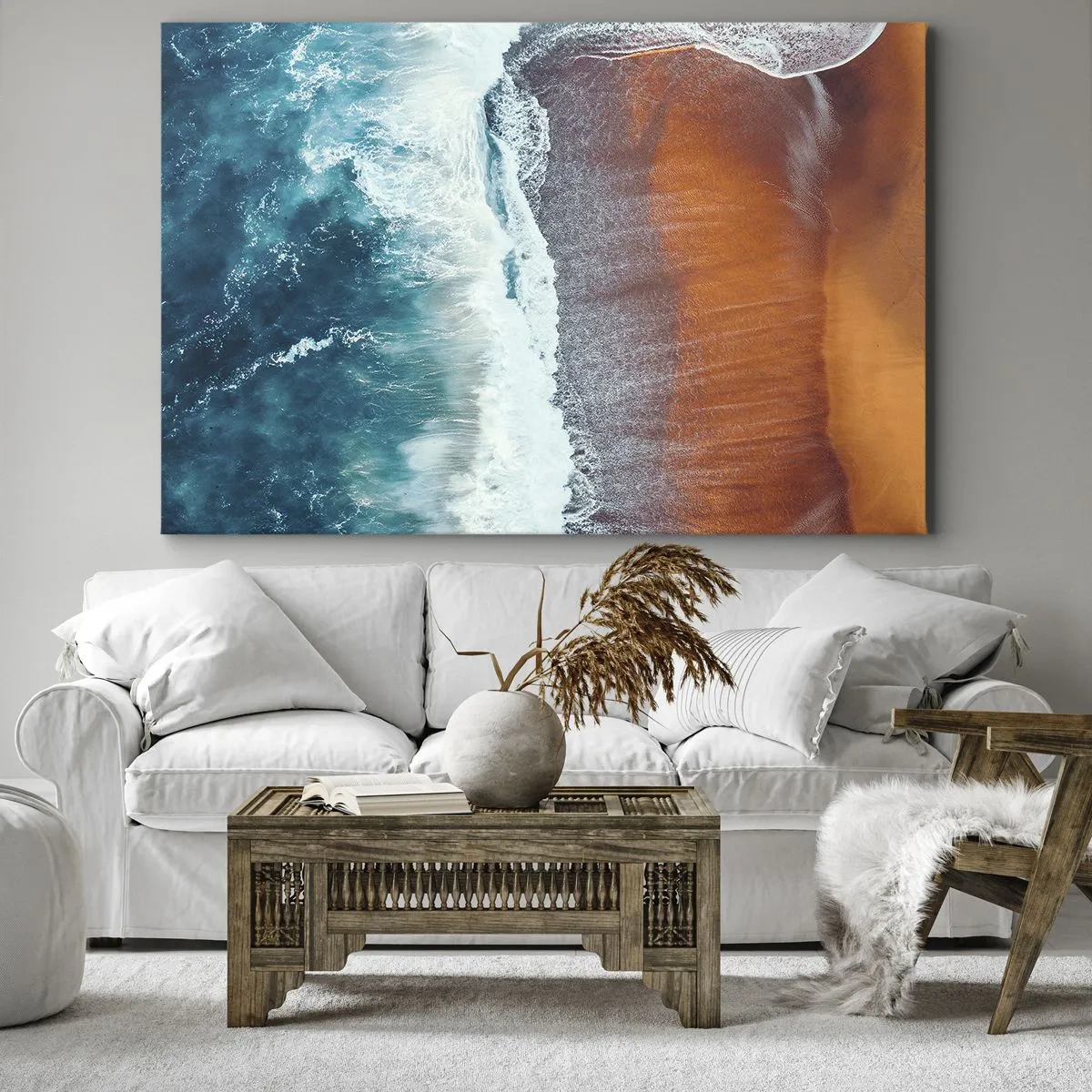 Quadro em tela - Toque do oceano - 120x80 cm