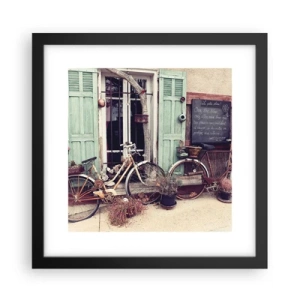 Pôster com moldura preta - Viva a província - 30x30 cm