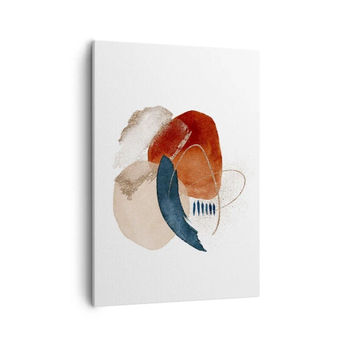 Quadro em tela - Composição oval - 50x70 cm