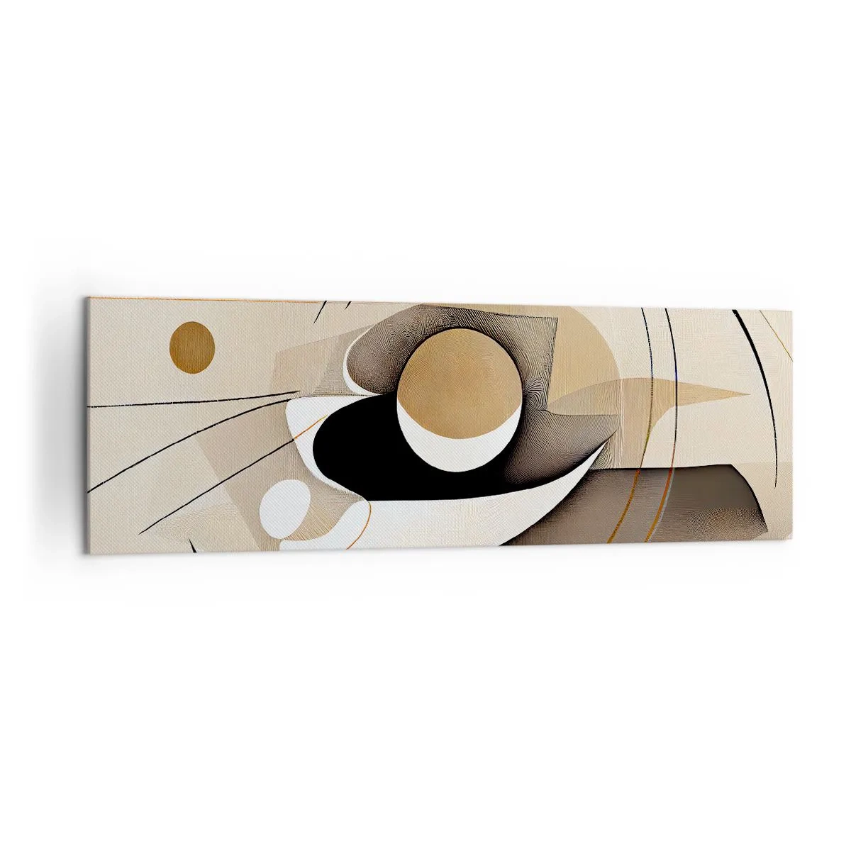 Quadro em tela - Composição: a essência da palavra - 160x50 cm