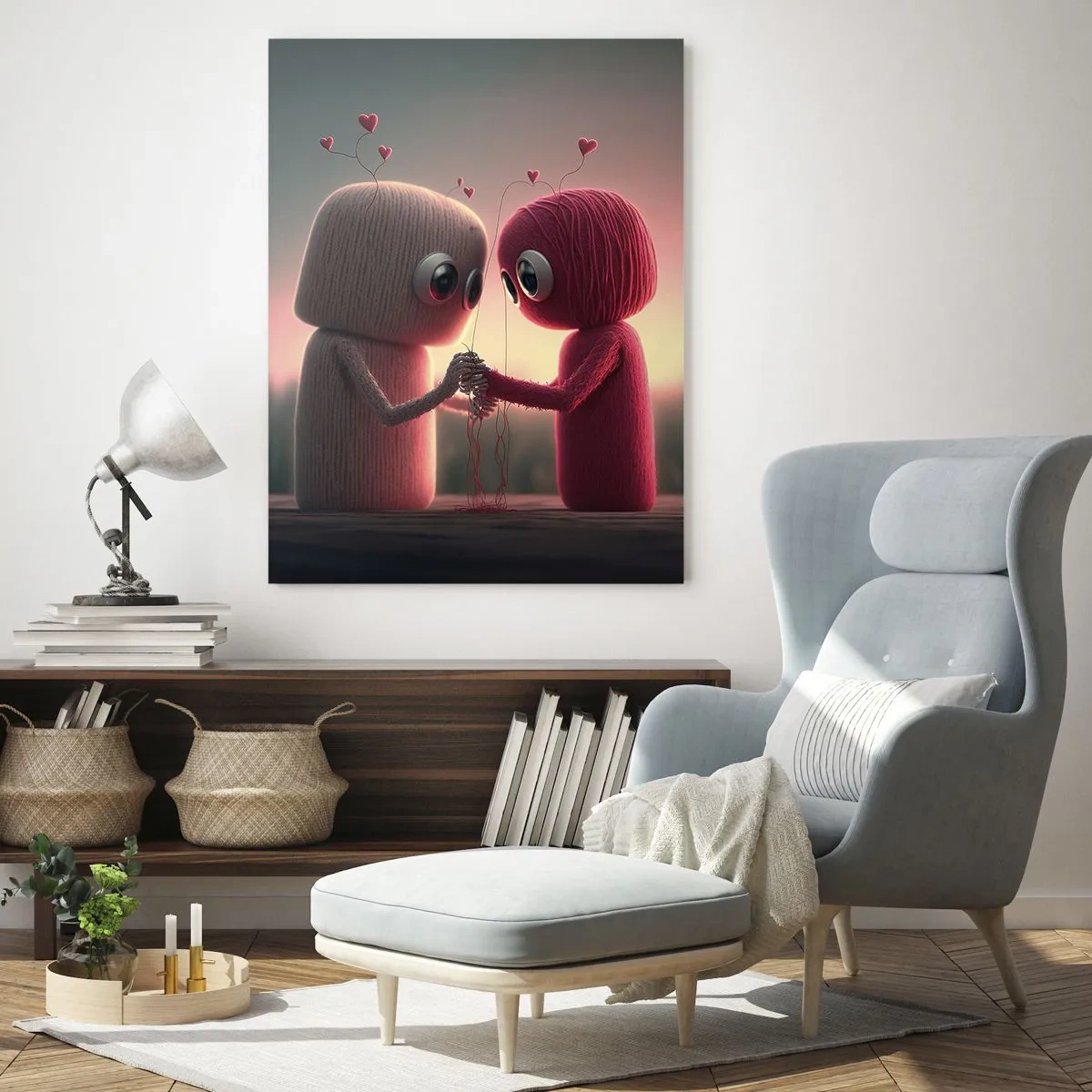 Quadro em vidro - Todos podem amar - 50x70 cm