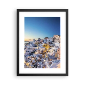 Pôster com moldura preta - A essência grega - 30x40 cm