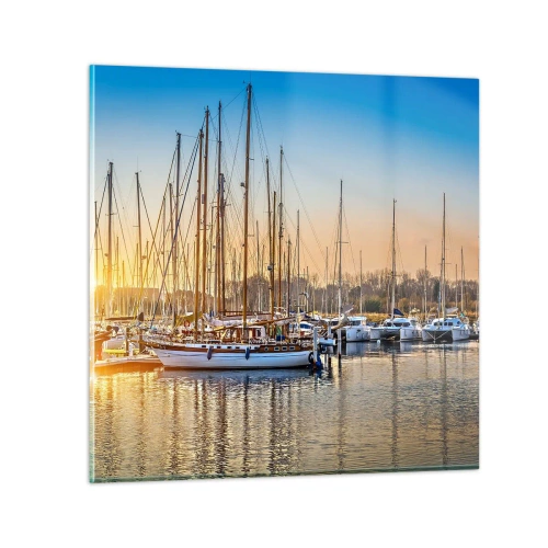 Quadro em vidro - O vento também deve dormir - 30x30 cm