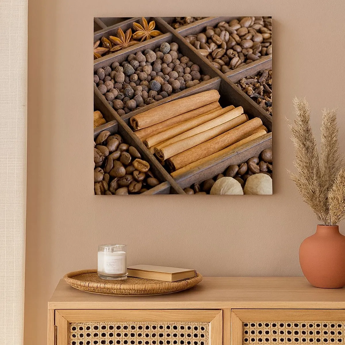 Quadro em tela - Um tesouro de aromas - 30x30 cm