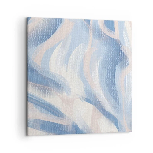 Quadro em tela - Ondas azuis - 50x50 cm