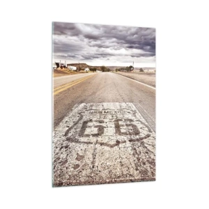 Quadro em vidro - Mother Road - uma lenda americana - 50x70 cm
