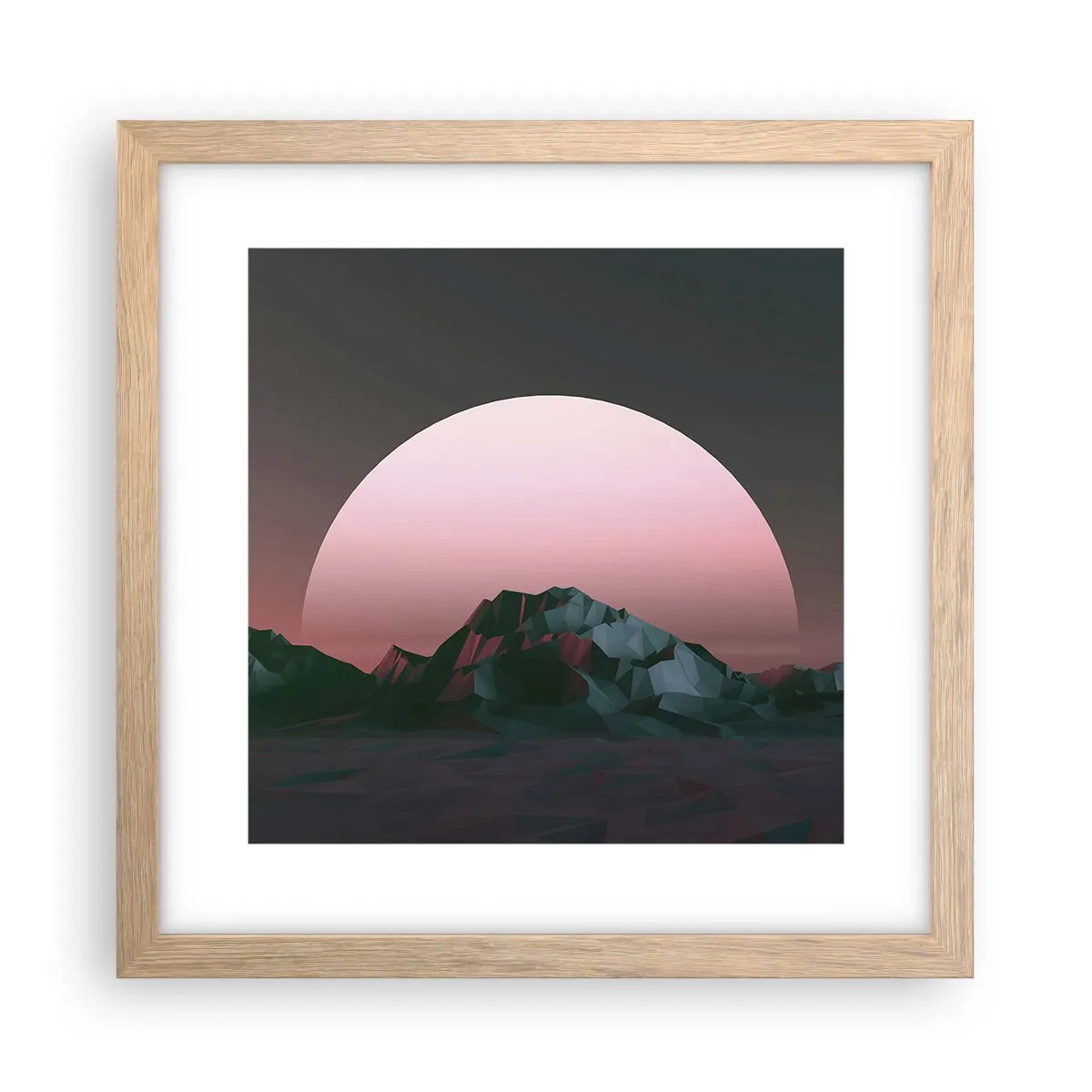 Pôster com moldura de carvalho claro - Numa galáxia vizinha - 30x30 cm