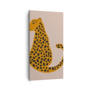 Quadro em tela - A estampa de leopardo está na moda - 65x120 cm