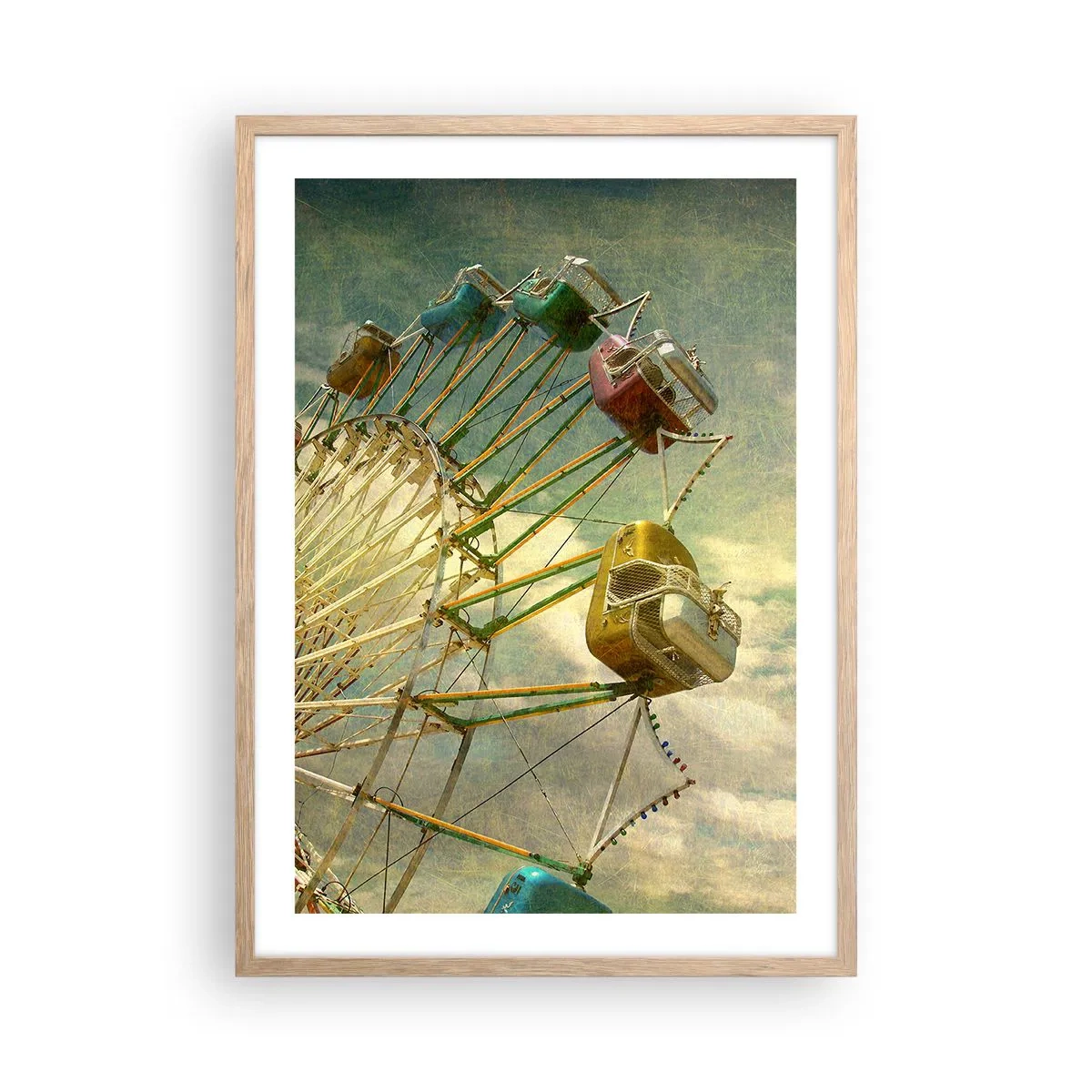 Pôster com moldura de carvalho claro - Será divertido… - 50x70 cm