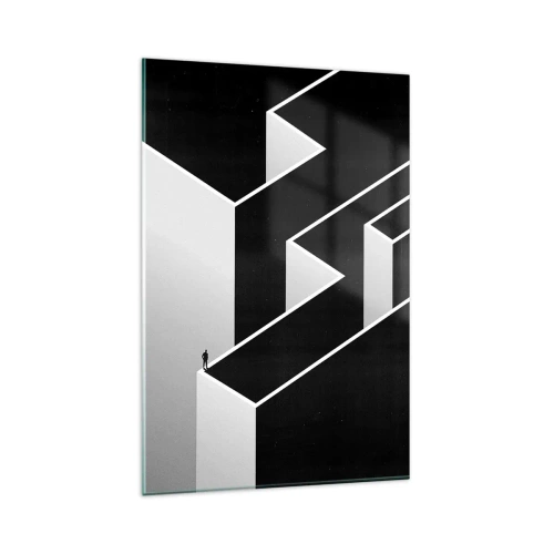 Quadro em vidro - Solidão no topo - 80x120 cm